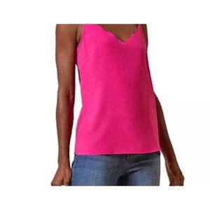 Ted Baker Pink Siina Scalloped Neckline Camisole Top, Ted size 2/US size 6